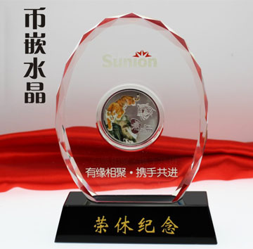 Sunion-水晶鑲嵌紀念章定制