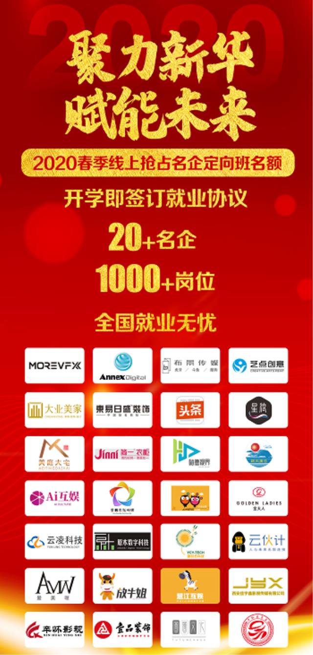 2020春季線上搶占名企定向班名額，僅限1000個！
