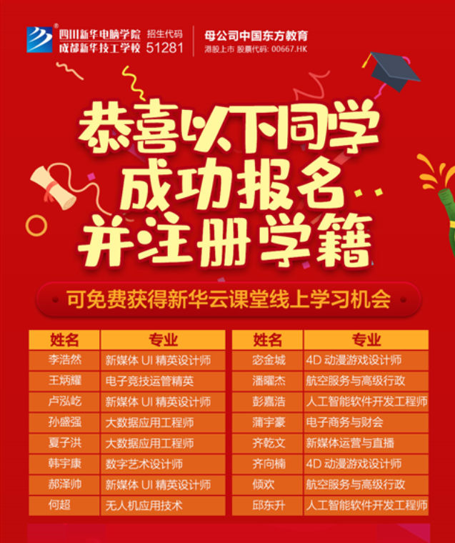 足不出戶，四川新華電腦學(xué)院帶您一對一參觀校園